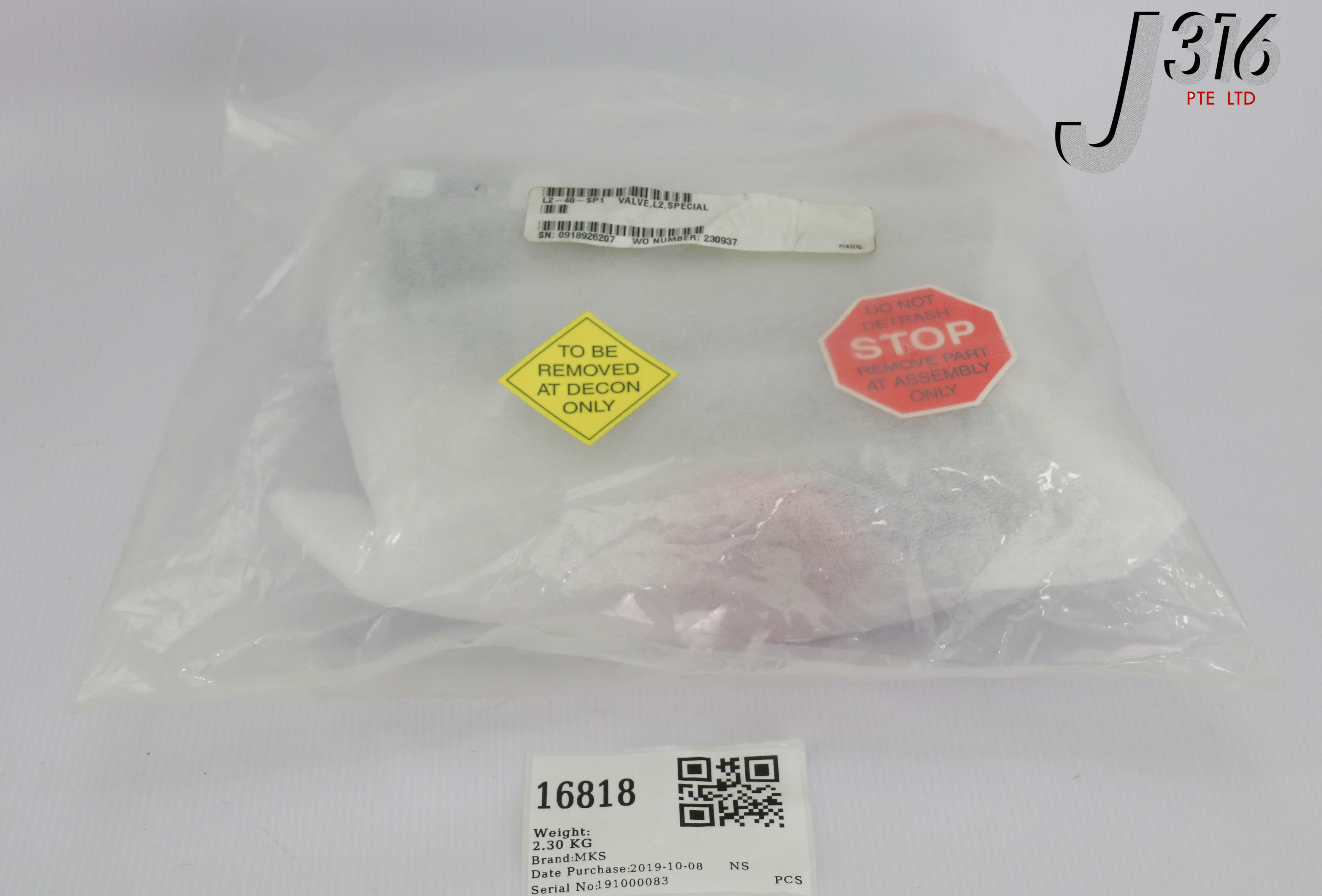 16818 MKS MKS STAGE INLINE VALVE, L2-40-SP1 (NEW) 0190-76185 | eBay